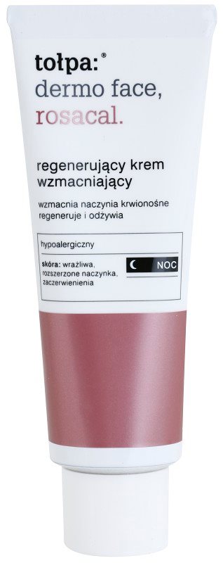Tołpa Dermo Face Rosacal crema de noche regeneradora para pieles sensibles con tendencia a las rojeces