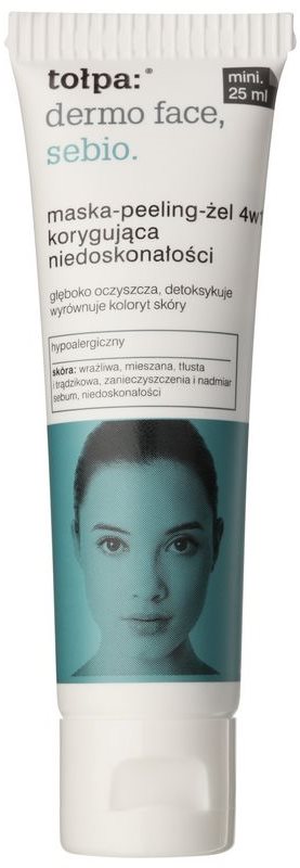 Tołpa Dermo Face Sebio maska-peeling-żel 4w1 do skóry z niedoskonałościami