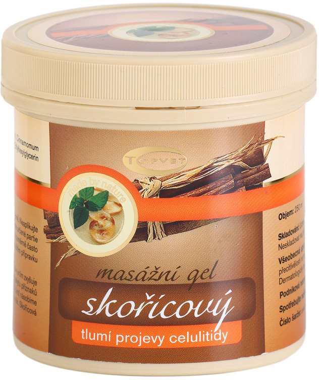 Topvet Body Care masážní gel tlumicí projevy celulitidy