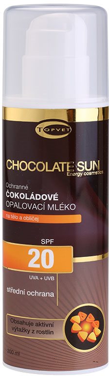 Topvet Chocolate Sun Suntan Milk SPF 20