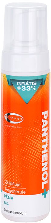 Topvet Panthenol + spuma calmanta de corp dupa expunerea la soare