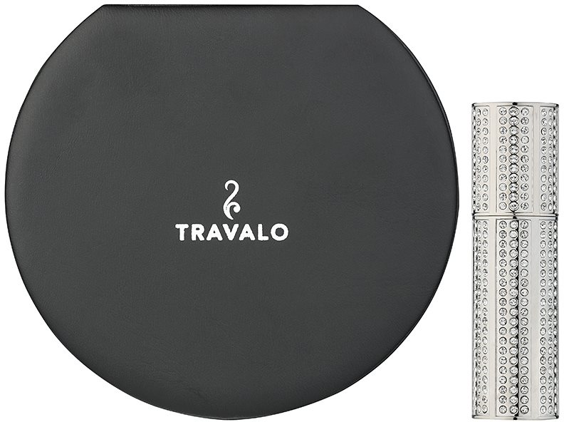 Travalo Divine szórófejes parfüm utántöltő palack unisex 5 ml Swarovski kristállyal Silver