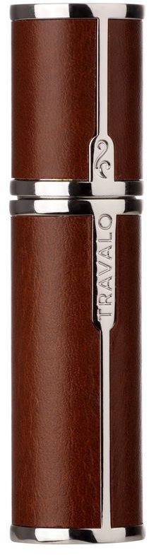 Travalo Milano Case U-change Metalen etui voor hervulbare verstuiver Unisex Brown