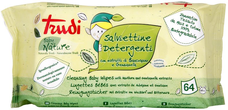 Trudi Baby Nature вологі очищуючі серветки