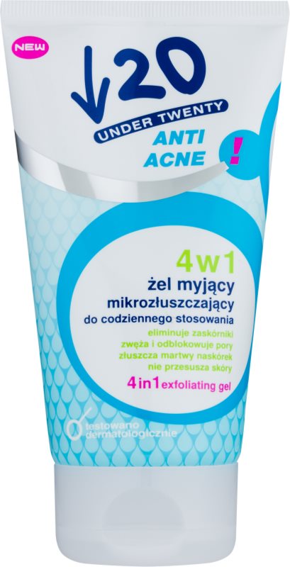 Under Twenty ANTI! ACNE Reinigungsgel, Peeling und Gesichtsmaske 3in1