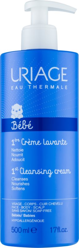 Uriage 1érs Soins Bébés creme de limpeza para rosto, corpo e cabelo