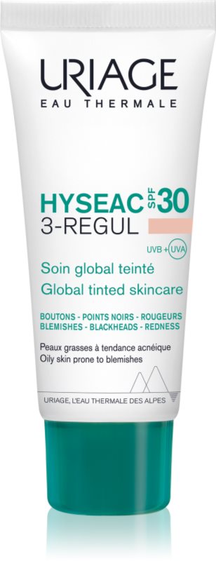Uriage Hyséac 3-Regul komplexní tónovaná péče proti nedokonalostem pleti SPF 30