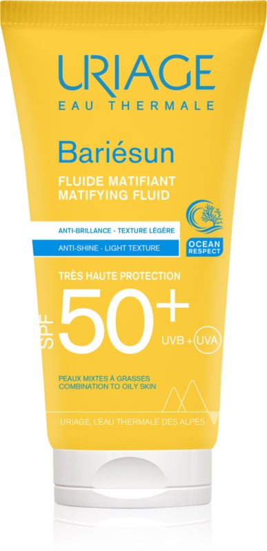 Uriage Bariésun Mat fluido hidratante com efeito mate SPF 50+