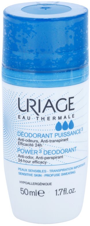 Uriage Hygiène deodorant roll-on proti bílým a žlutým skvrnám