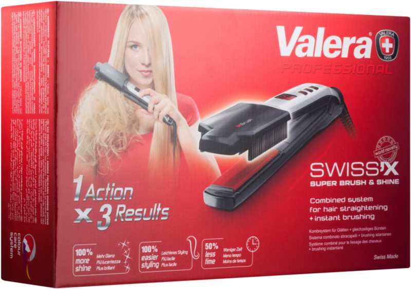 Valera Swiss´X Brush and Shine žehlička na vlasy