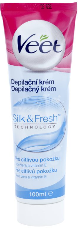 Veet Depilatory Cream Depilationscreme für die Beine für empfindliche Oberhaut