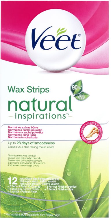 Veet Natural Inspirations depilacijski trakovi za normalno in suho kožo