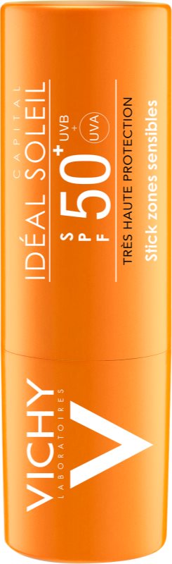 Vichy Idéal Soleil Capital Stick para proteger as zonas sensíveis e lábios SPF 50+