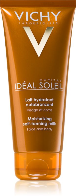 Vichy Idéal Soleil Capital hydratačné samoopaľovacie mlieko na tvár a telo