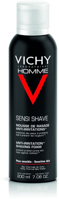 Vichy Homme Anti-Irritation pianka do golenia do cery wrażliwej i skłonnej do podrażnień