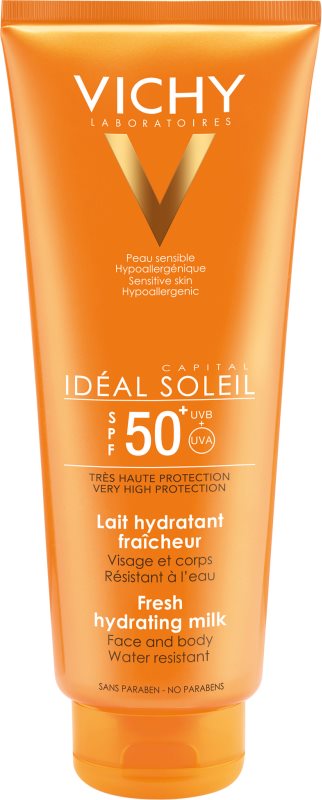 Vichy Idéal Soleil Capital leite protetor para rosto e corpo SPF 50+
