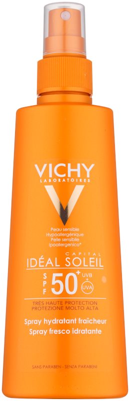 Vichy Idéal Soleil Capital zaščitno pršilo z vlažilnim učinkom SPF 50+