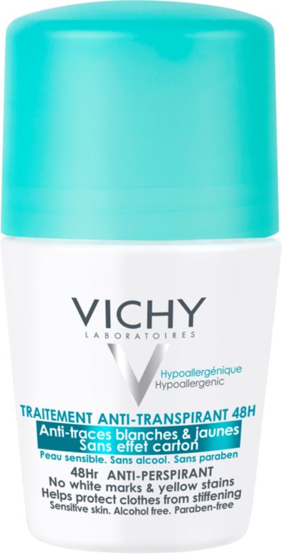Vichy Deodorant antiperspirant roll-on proti belim in rumenim madežem