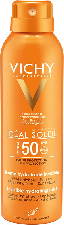 Vichy Capital Soleil láthatatlan hidratáló spray SPF 50