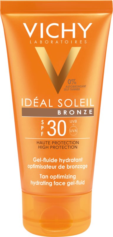 Vichy Idéal Soleil Bronze Tan Optimizing Hydrating Face Gel - Fluid SPF 30
