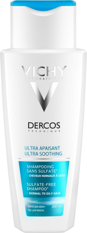Vichy Dercos Ultra Soothing champô ultra calmante para cabelos normais e oleosos e para couro cabeludo sensível