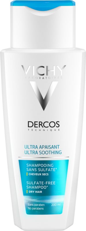 Vichy Dercos Ultra Soothing champú ultra calmante para cabello seco y cuero cabelludo sensible