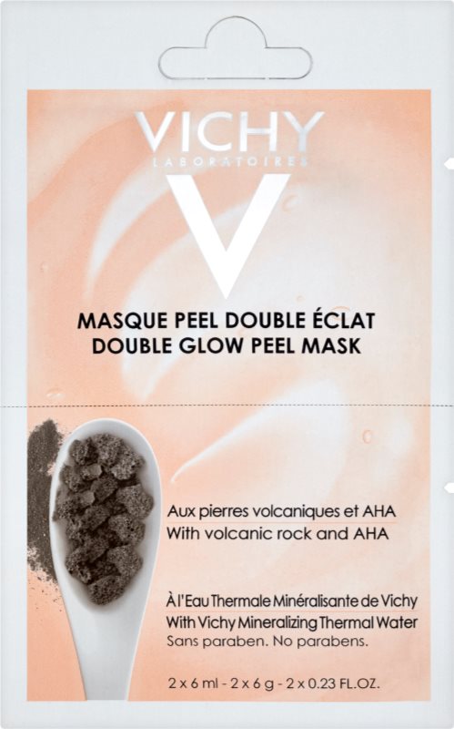 Vichy Mineral Masks maschera esfoliante illuminante viso confezione piccola