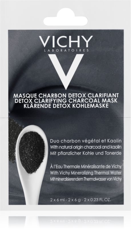 Vichy Mineral Masks čisticí maska s aktivním uhlím