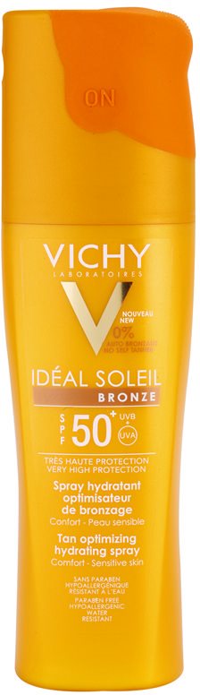Vichy Idéal Soleil Bronze зволожуючий спрей для оптималізації засмаги SPF 50+