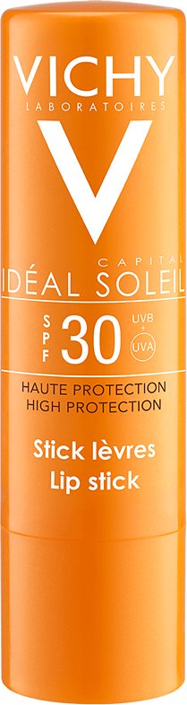 Vichy Idéal Soleil Capital Stick para proteger as zonas sensíveis e lábios SPF 30