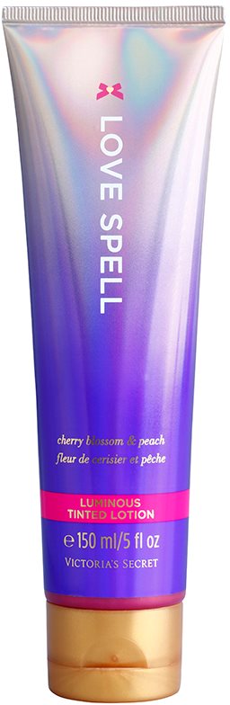 Victoria's Secret Love Spell Luminous Körperlotion für Damen 150 ml Tönungscreme mit Glitzerteilchen