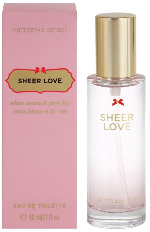 Victoria's Secret Sheer Love White Cotton & Pink Lily eau de toilette nőknek 30 ml
