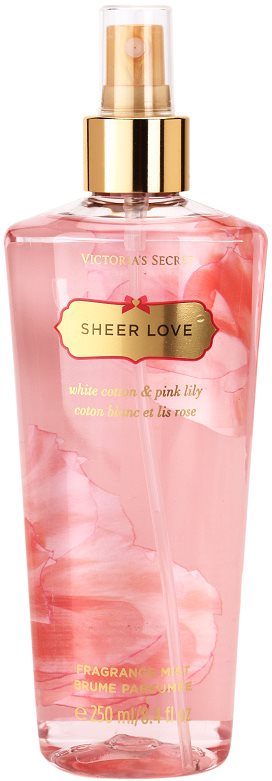 Victoria's Secret Sheer Love White Cotton & Pink Lily spray pentru corp pentru femei 250 ml