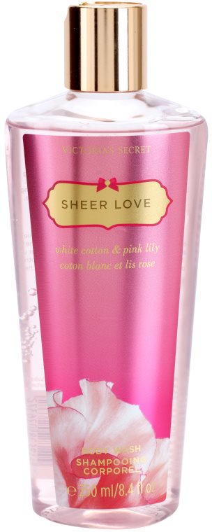 Victoria's Secret Sheer Love White Cotton & Pink Lily gel de dus pentru femei 250 ml