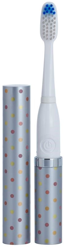 Violife Slim Sonic Silver Dots escova de dentes sónica elétrica com cabeça de reposição