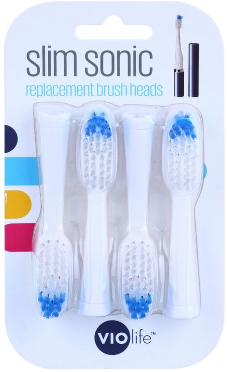 Violife Slim Sonic cabeças de substituição para escova de dentes com bateria sónica