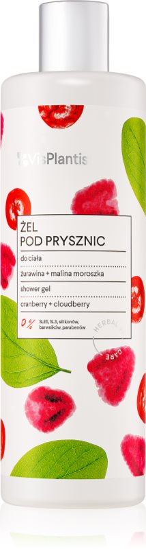 Vis Plantis Herbal Vital Care Cranberry + Cloudberry čistiaci sprchový gél na každodenné použitie