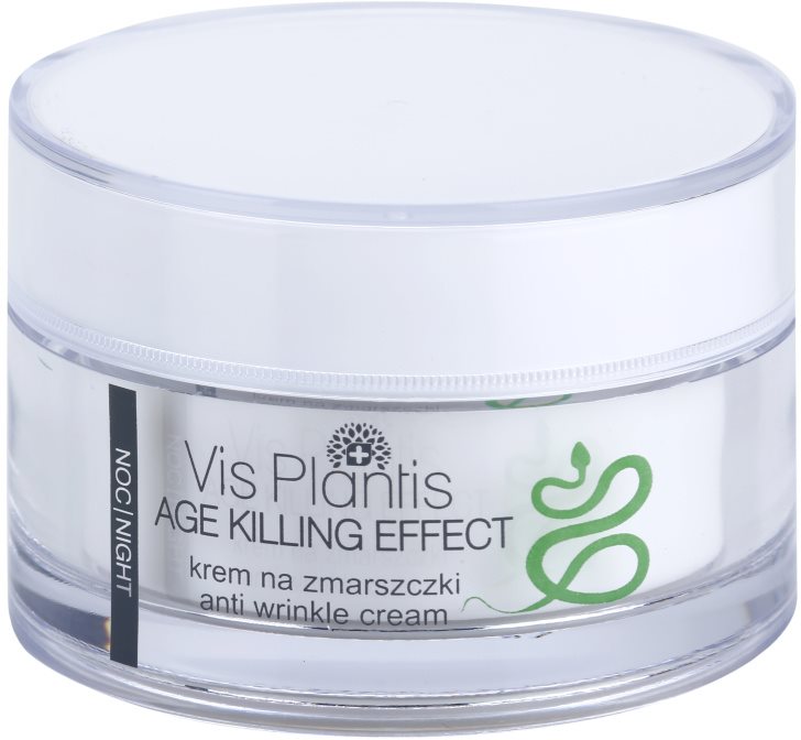 Vis Plantis Age Killing Effect crema de noche antiarrugas con veneno de serpiente