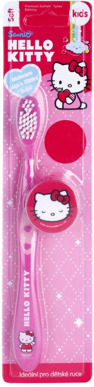 VitalCare Hello Kitty παιδική οδοντόβουρτσα με ταξιδιωτικό κάλυμμα