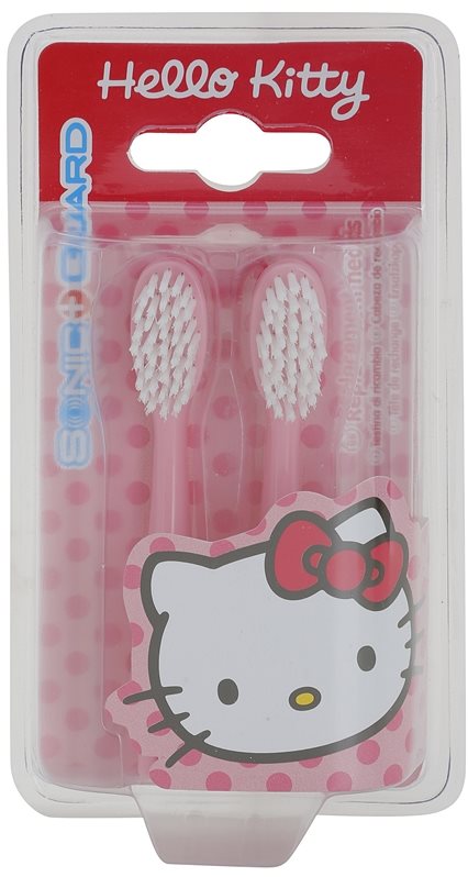 VitalCare Hello Kitty náhradné hlavice pre sonickú zubnú kefku na baterky 2 ks