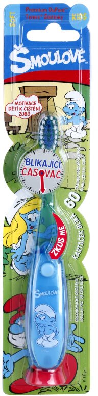 VitalCare The Smurfs Kinderzahnbürste mit blinkender Schaltuhr