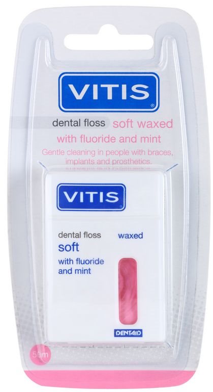 Vitis Dental Care Extra Gentle Expanding Dental Floss with Fluoride and Menthol