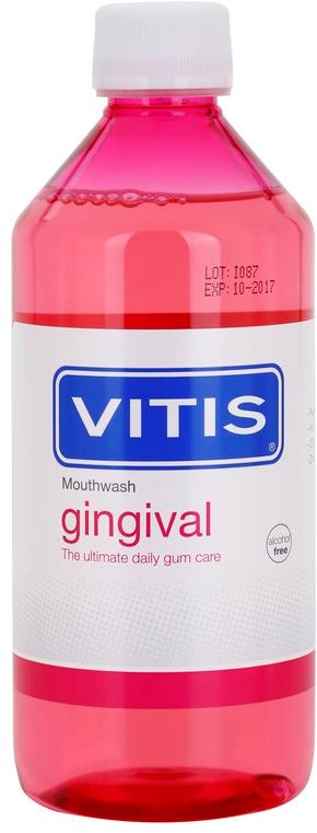 Vitis Gingival płyn do płukania jamy ustnej przeciw płytce nazębnej i dla zdrowych dziąseł