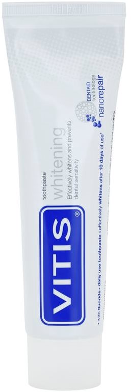 Vitis Whitening Paste mit bleichender Wirkung für empfindliche Zähne