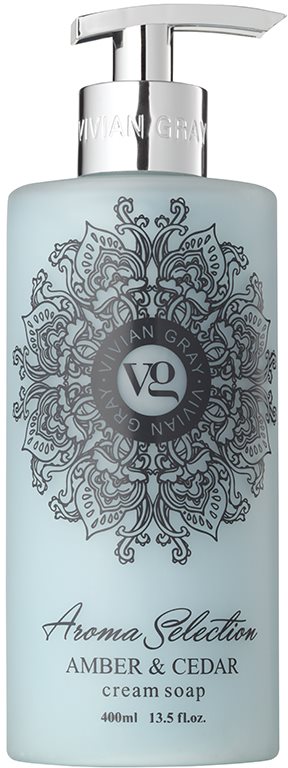 Vivian Gray Aroma Selection Amber & Cedar krémové tekuté mýdlo