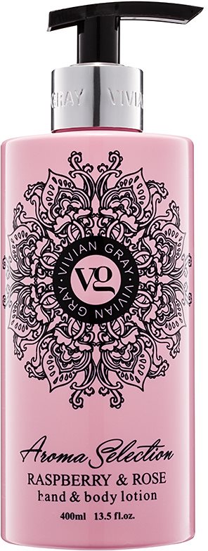 Vivian Gray Aroma Selection Raspberry & Rose losjon za roke in telo