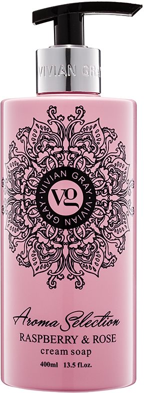 Vivian Gray Aroma Selection Raspberry & Rose кремове рідке мило