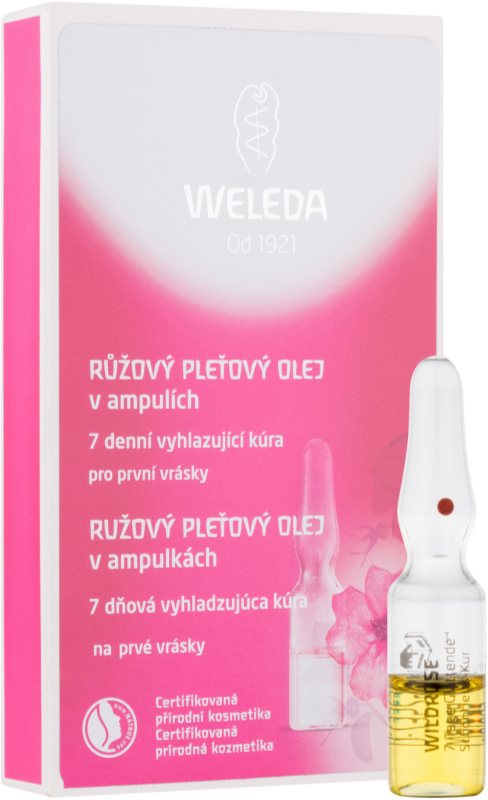 Weleda Rose олійка для догляду за шкірою обличчя в ампулах - 7 - денний розгладжуючий догляд