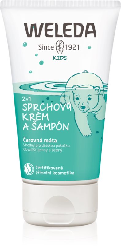 Weleda Kids Magic Mint sprchový krém a šampón pre deti 2 v 1
