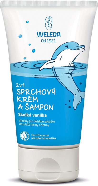Weleda Kids Sweet Vanilla cremă de duș și șampon pentru copii 2 in 1